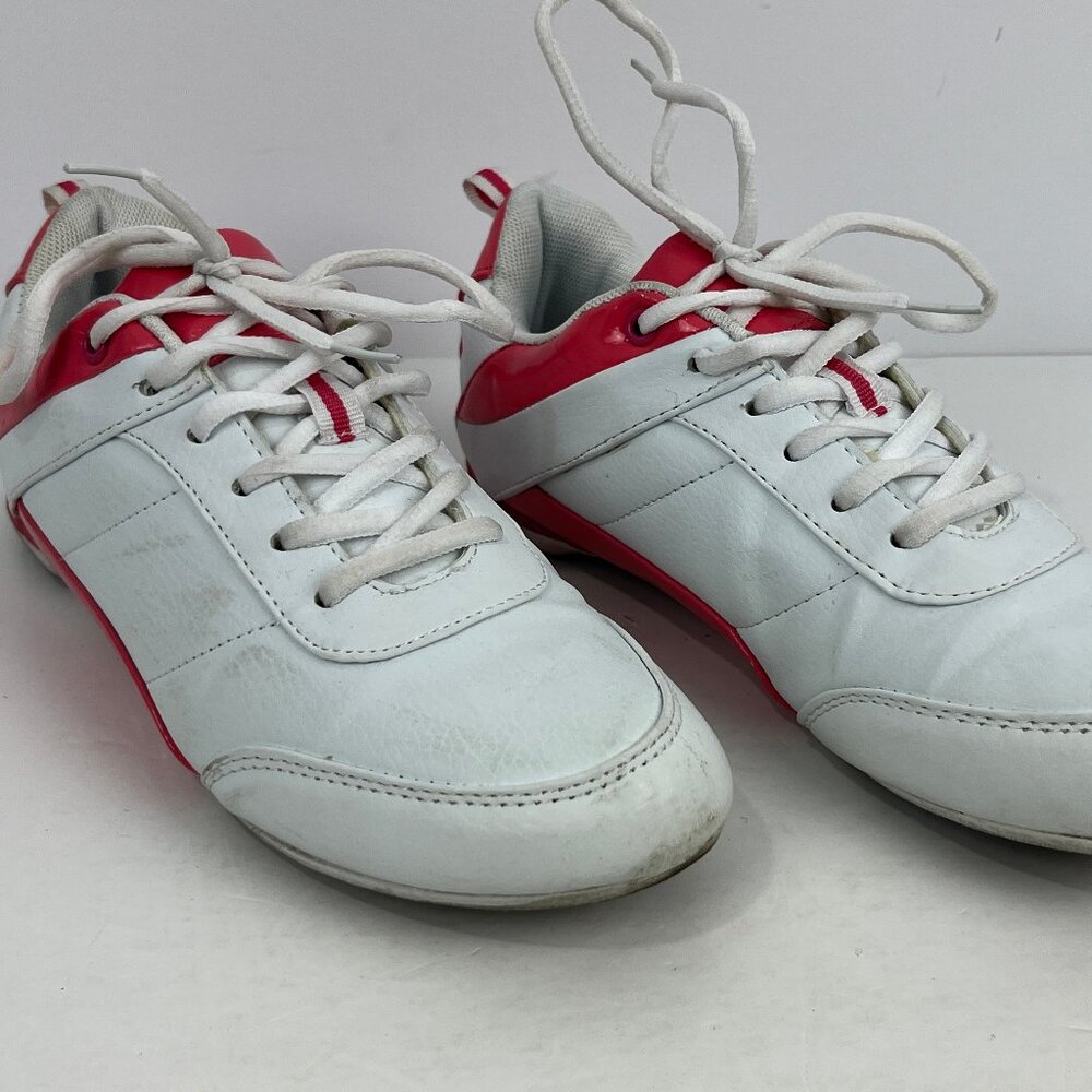 A.Co Sneakers Running Shoes Size 8 White Lace Up Round Toe Flat Heel